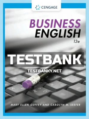 Test Bank for Business English 13th Edition Guffey ISBN 9781337910811
