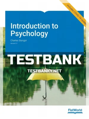 Test Bank for Introduction to Psychology 3 1 3rd Edition Stangor ISBN 9781453336014