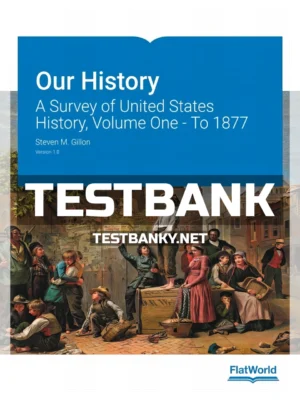 Test Bank for Our History A Survey of United States History Volume One To 1877 1st Edition Gillon ISBN 9781453395882