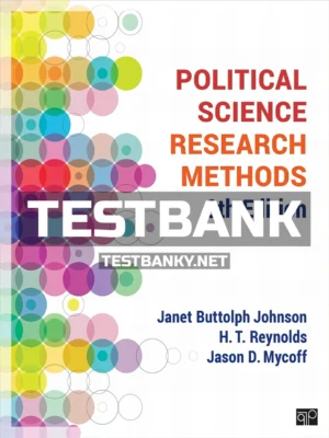 Test Bank for Political Science Research Methods 9th Edition Johnson ISBN 9781544331430