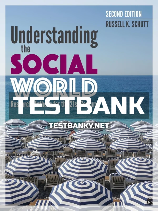 Test Bank for Understanding the Social World Research Methods for the 21st Century 2nd Edition Schutt ISBN 9781544334684