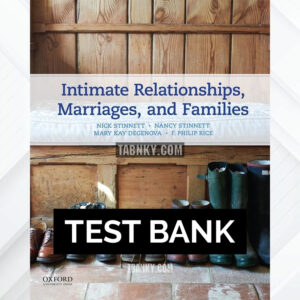 Test Bank for Intimate Relationships Marriages and Families 9th US Edition by Stinnett ISBN 9780190278571