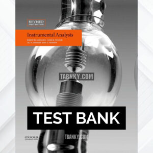Test Bank for Instrumental Analysis 1st US Edition by Granger ISBN 9780190865337