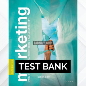 Test Bank for Marketing 6th US Edition by Baines ISBN 9780192645685