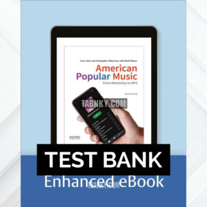 Test Bank for American Popular Music 6th US Edition by Starr ISBN 9780197543313