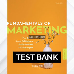 Test Bank for Fundamentals of Marketing 2nd US Edition by Baines ISBN 9780198829256