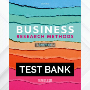 Test Bank for Business Research Methods 6th US Edition by Bell ISBN 9780198869443