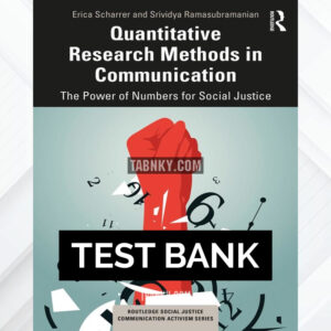 Test Bank for Quantitative Research Methods in Communication 1st US Edition by Scharrer ISBN 9780367547851