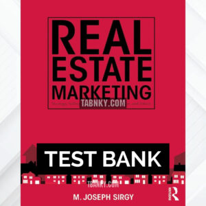 Test Bank for Real Estate Marketing 1st US Edition by Sirgy ISBN 9780415724012