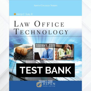 Test Bank for Law Office Technology 1st US Edition by Guay ISBN 9780735583160