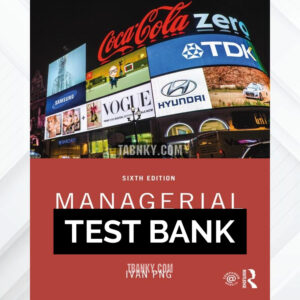 Test Bank for Managerial Economics 6th US Edition by Ivan Png ISBN 9781032145426