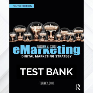Test Bank for eMarketing 9th US Edition by Frost ISBN 9781032161495