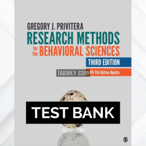 Test Bank for Research Methods for the Behavioral Sciences 3rd US Edition by Privitera ISBN 9781071895436
