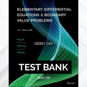 Test Bank for Elementary Differential Equations 12th US Edition by Boyce ISBN 9781119777755