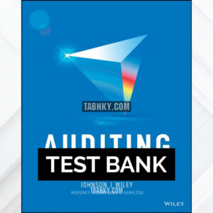 Test Bank for Auditing A Practical Approach with Data Analytics 2nd US Edition by Johnson ISBN 9781119786085