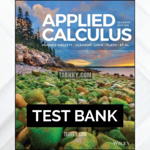 Test Bank for Applied Calculus 7th US Edition by Hughes-Hallett ISBN 9781119799061