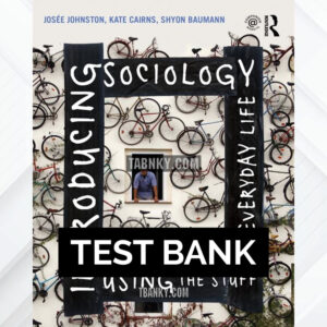 Test Bank for Introducing Sociology Using the Stuff of Everyday Life 1st US Edition by Johnston ISBN 9781138023376