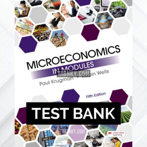 Test Bank for Microeconomics in Modules 5th US Edition by Krugman ISBN 9781319245382