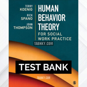 Test Bank for Human Behavior Theory for Social Work Practice 1st US Edition by Koenig ISBN 9781506304915