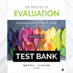Test Bank for The Practice of Evaluation 1st US Edition by Kilmer ISBN 9781506368009